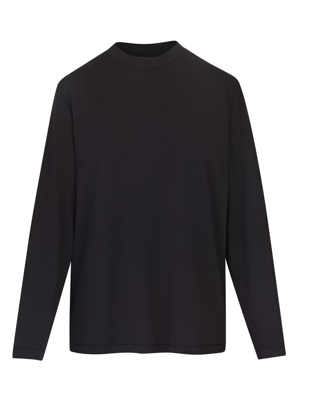 SKIMS Boyfriend Long Sleeve Tee in Onyx